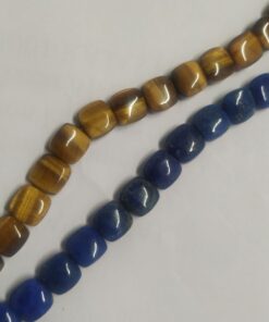 Cushion Shape Tiger Eye Sodalite Beads